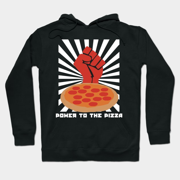 Propaganda Pizza Hoodie by RadicalLizard